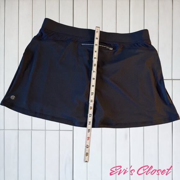 Champion Womens Activewear Gym Workout Tennis Skirt Skort w/ Pocket Grey Sz L - Picture 7 of 8